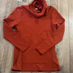 Women's Columbia Rust cowl neck tunic